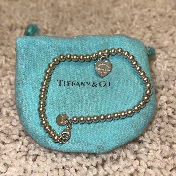Tiffany to Tiffany Heart Tag Bead Bracelet